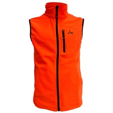 Apu Nepal Ανδρικό Γιλέκο με Επένδυση Fleece Πορτοκαλί